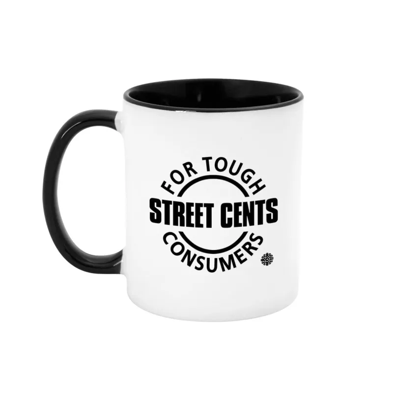 Street Cents 11 oz mug sold by Black Maple Trading