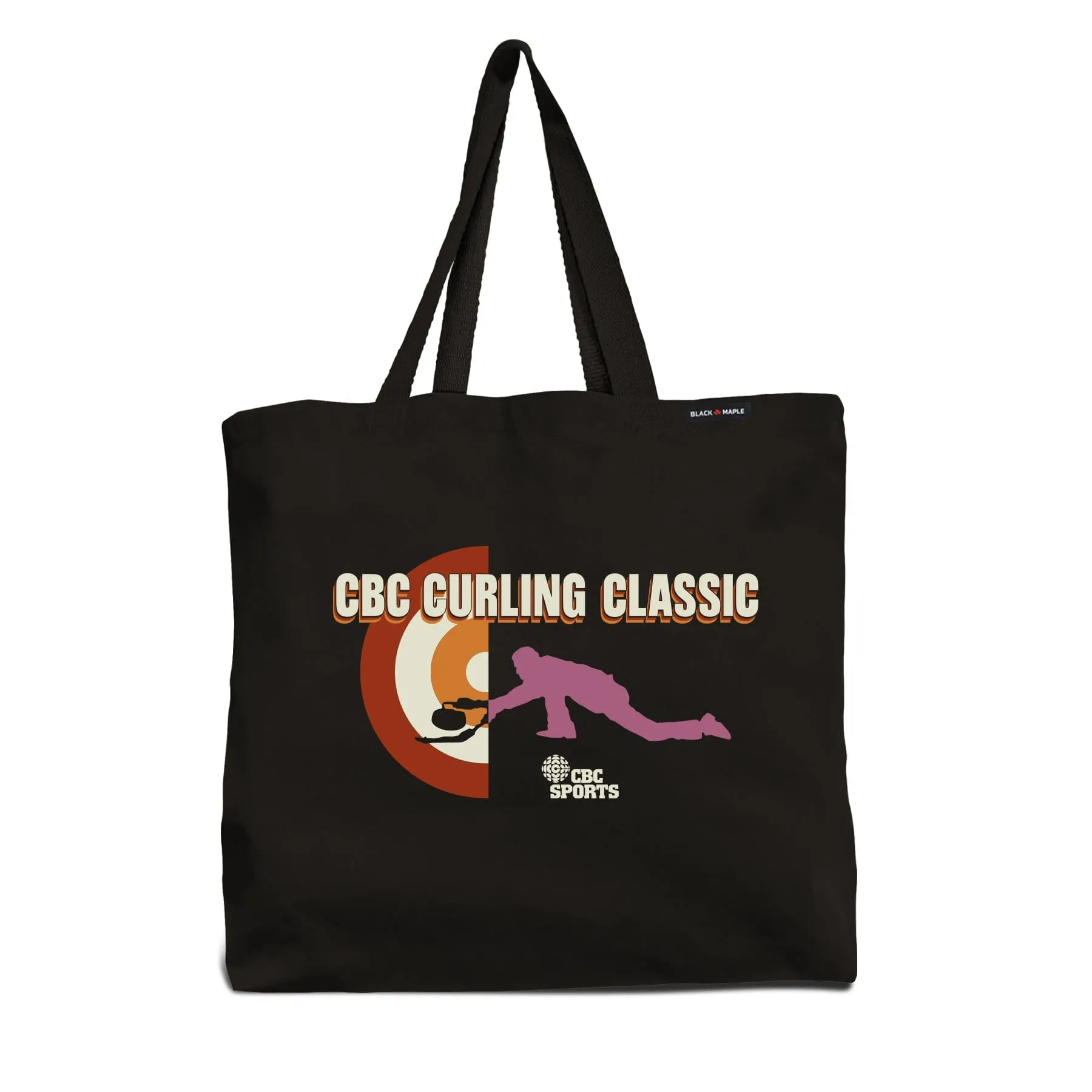 80s Curling Classic CBC Sports Tote Bag sold by Black Maple Trading