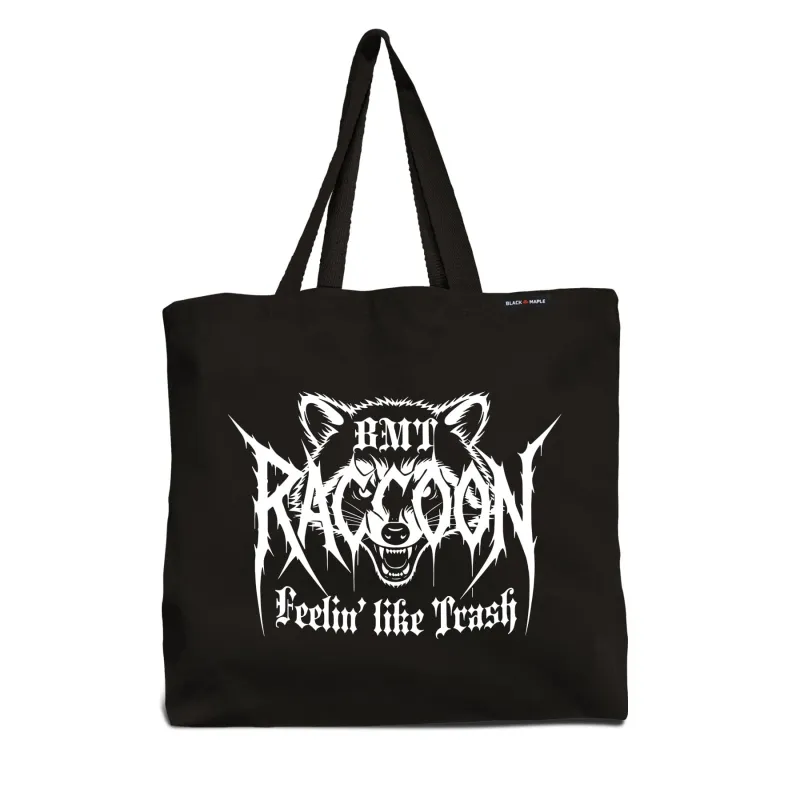 Raccoon Feelin Like Trash Tote Bag sold by Black Maple Trading