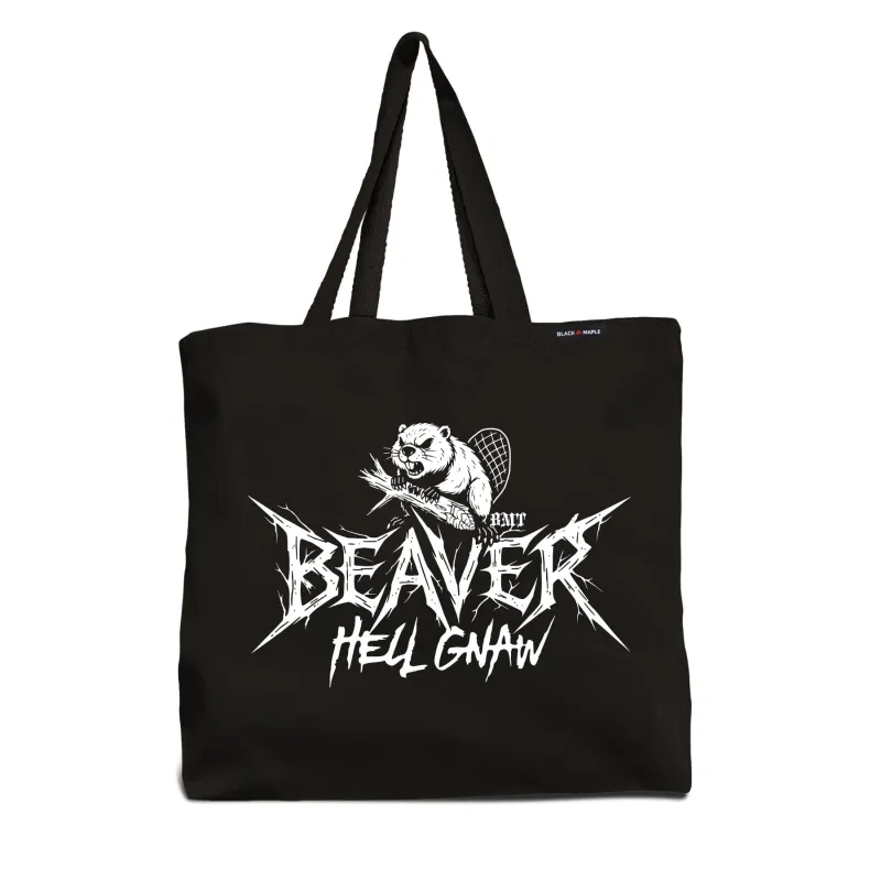 Beaver Hell Gnaw Tote Bag sold by Black Maple Trading