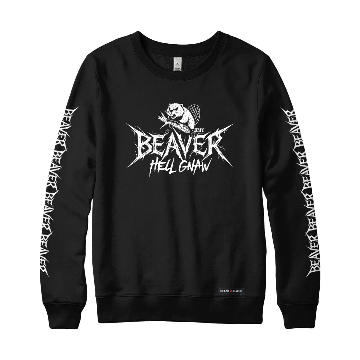 Beaver Hell Gnaw Sweatshirt or Hoodie sold by Black Maple Trading product image thumbnail 4