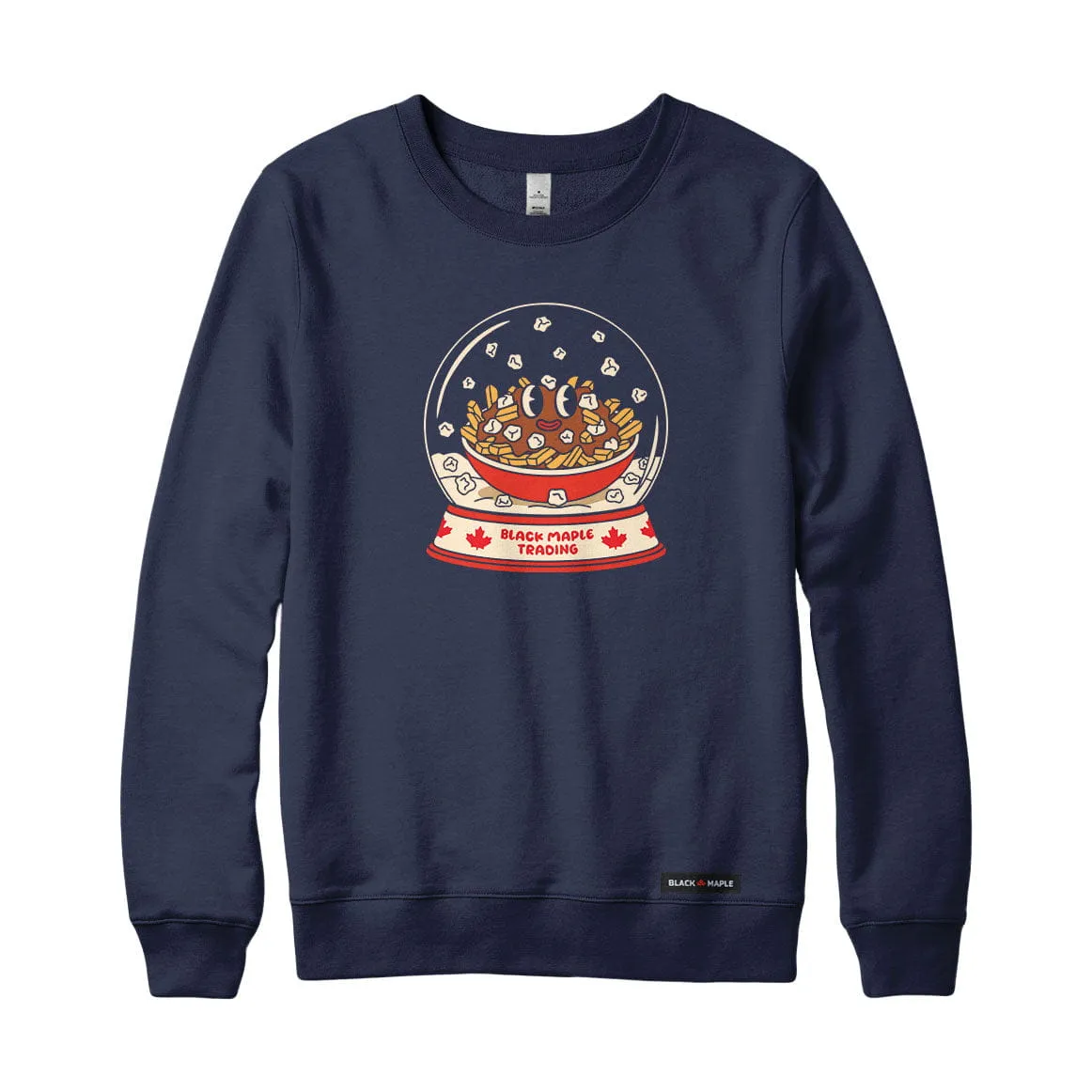 Poutine Snow Globe Sweatshirt or Hoodie sold by Black Maple Trading