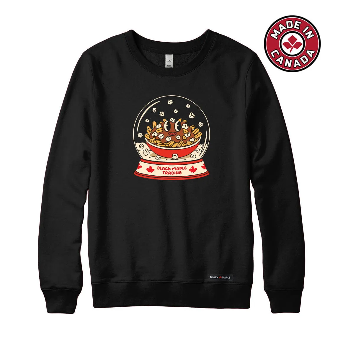 Poutine Snow Globe Sweatshirt or Hoodie sold by Black Maple Trading product image thumbnail 5