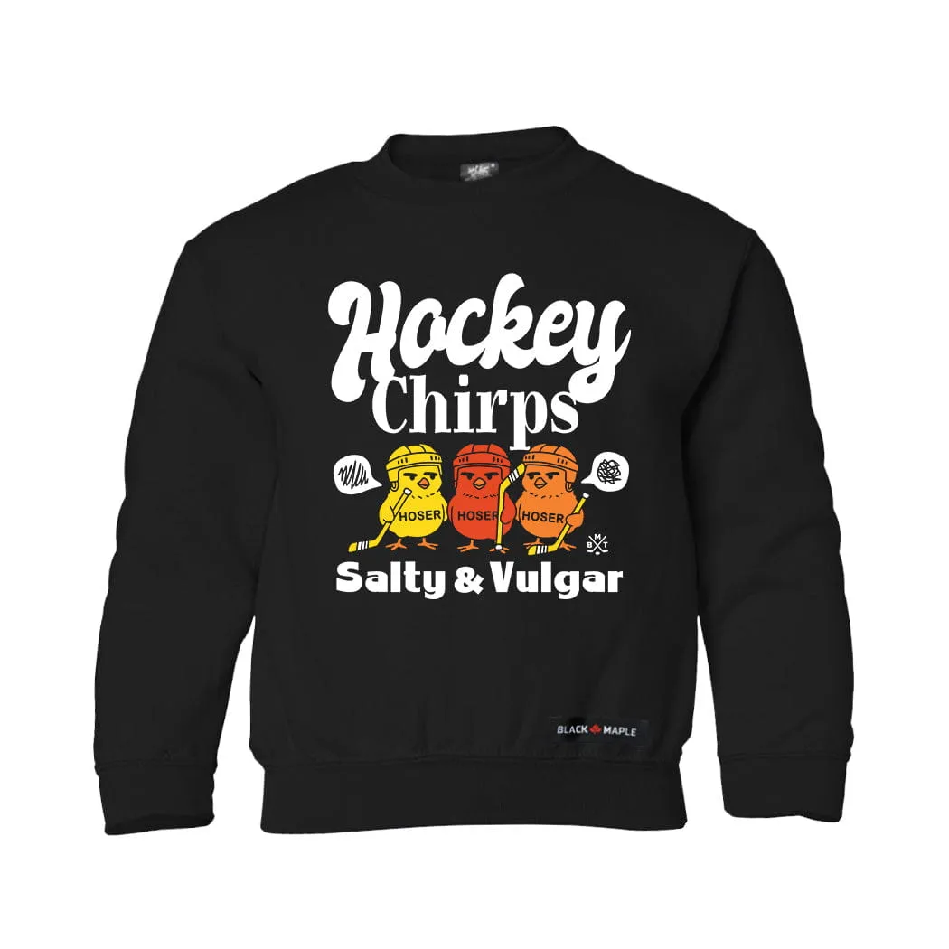 Hockey Chirps Youth Sweatshirt or Hoodie sold by Black Maple Trading product image thumbnail 3