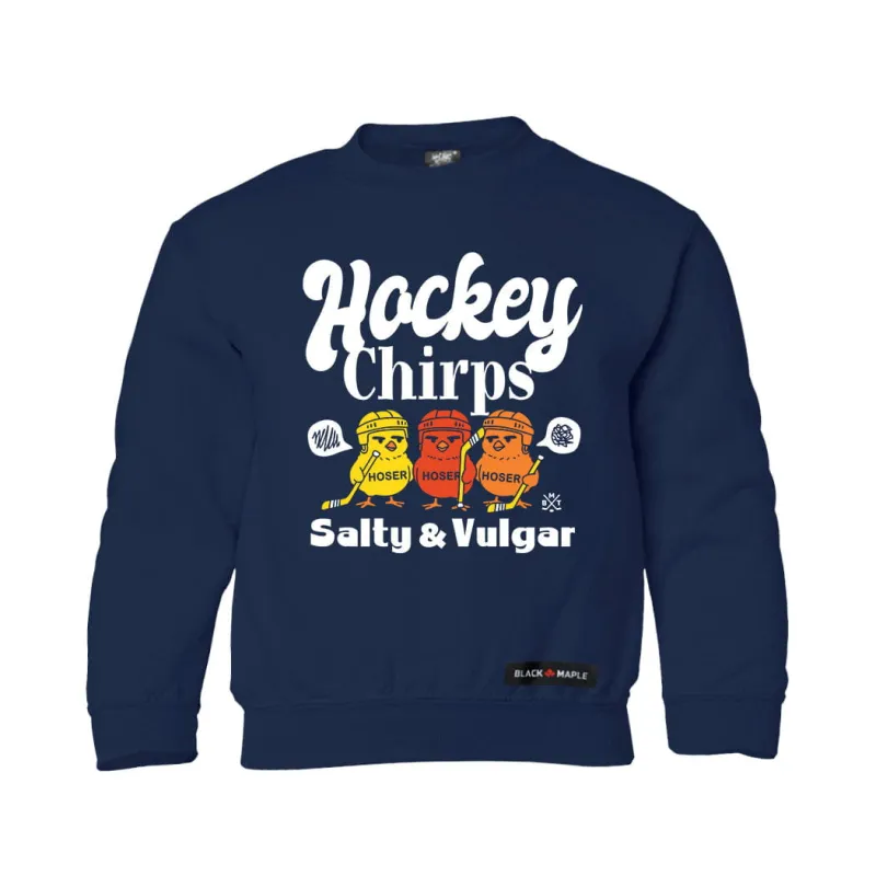 Hockey Chirps Youth Sweatshirt or Hoodie sold by Black Maple Trading