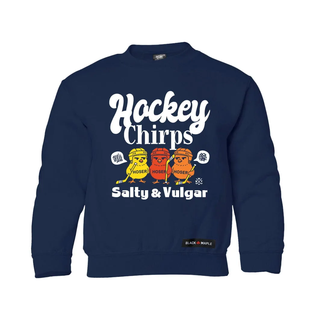 Hockey Chirps Youth Sweatshirt or Hoodie sold by Black Maple Trading