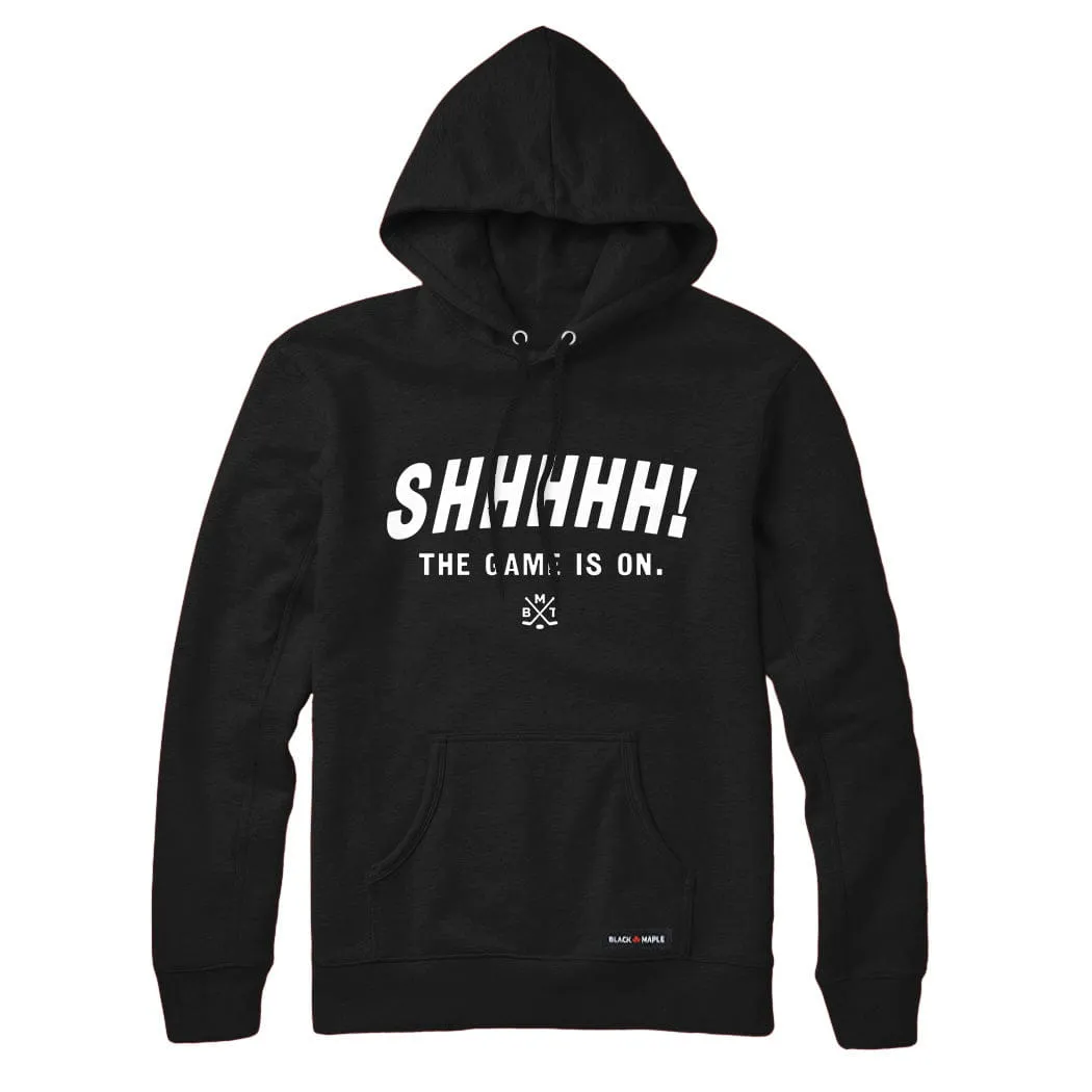 Shhhhh the game is on Sweatshirt or Hoodie sold by Black Maple Trading product image thumbnail 2