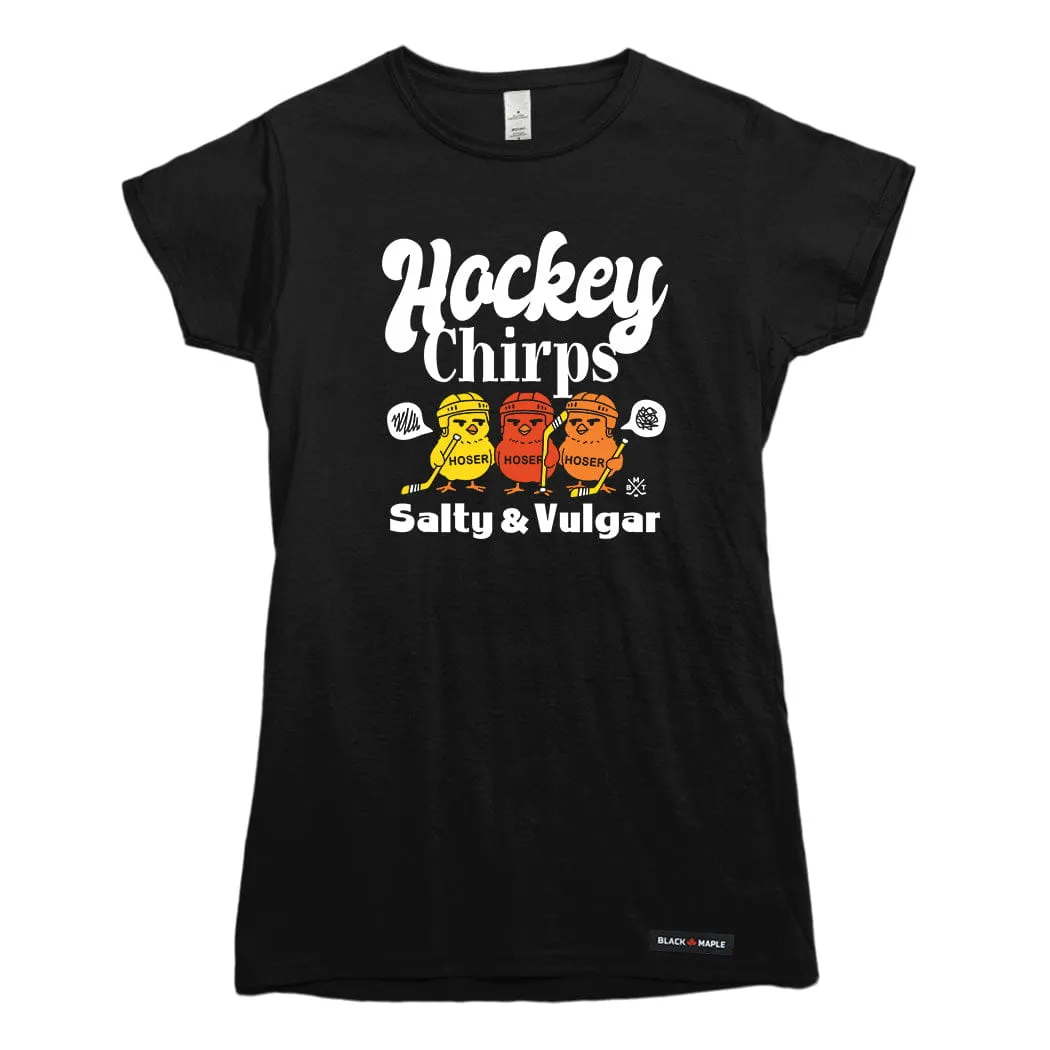 Hockey Chirps T-shirt sold by Black Maple Trading product image thumbnail 4