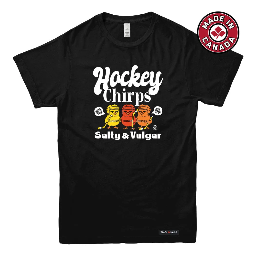 Hockey Chirps T-shirt sold by Black Maple Trading product image thumbnail 5