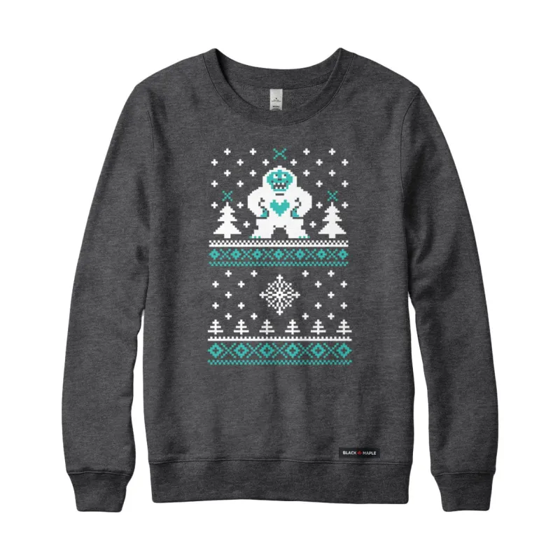 Ugly Knitted Yeti Crewneck Sweatshirt sold by Black Maple Trading