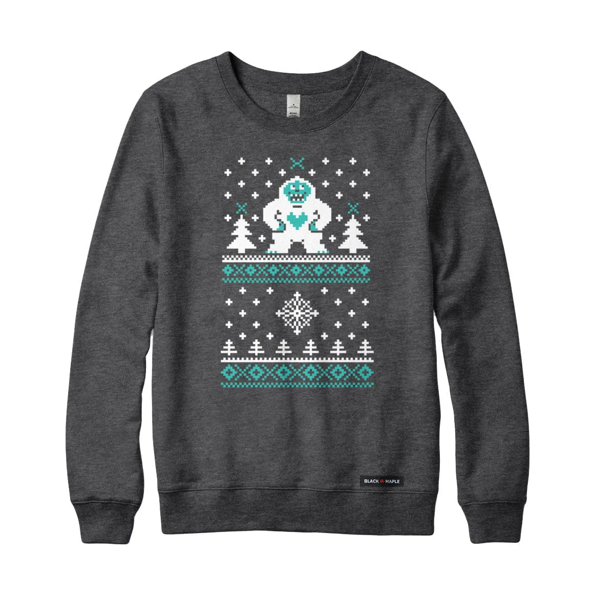 Ugly Knitted Yeti Crewneck Sweatshirt sold by Black Maple Trading