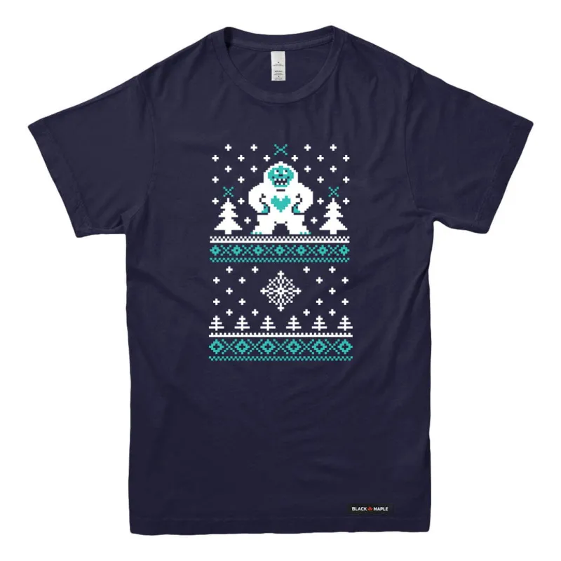 Ugly Knitted Yeti T-shirt sold by Black Maple Trading