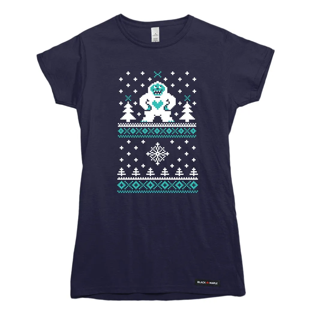 Ugly Knitted Yeti T-shirt sold by Black Maple Trading product image thumbnail 4