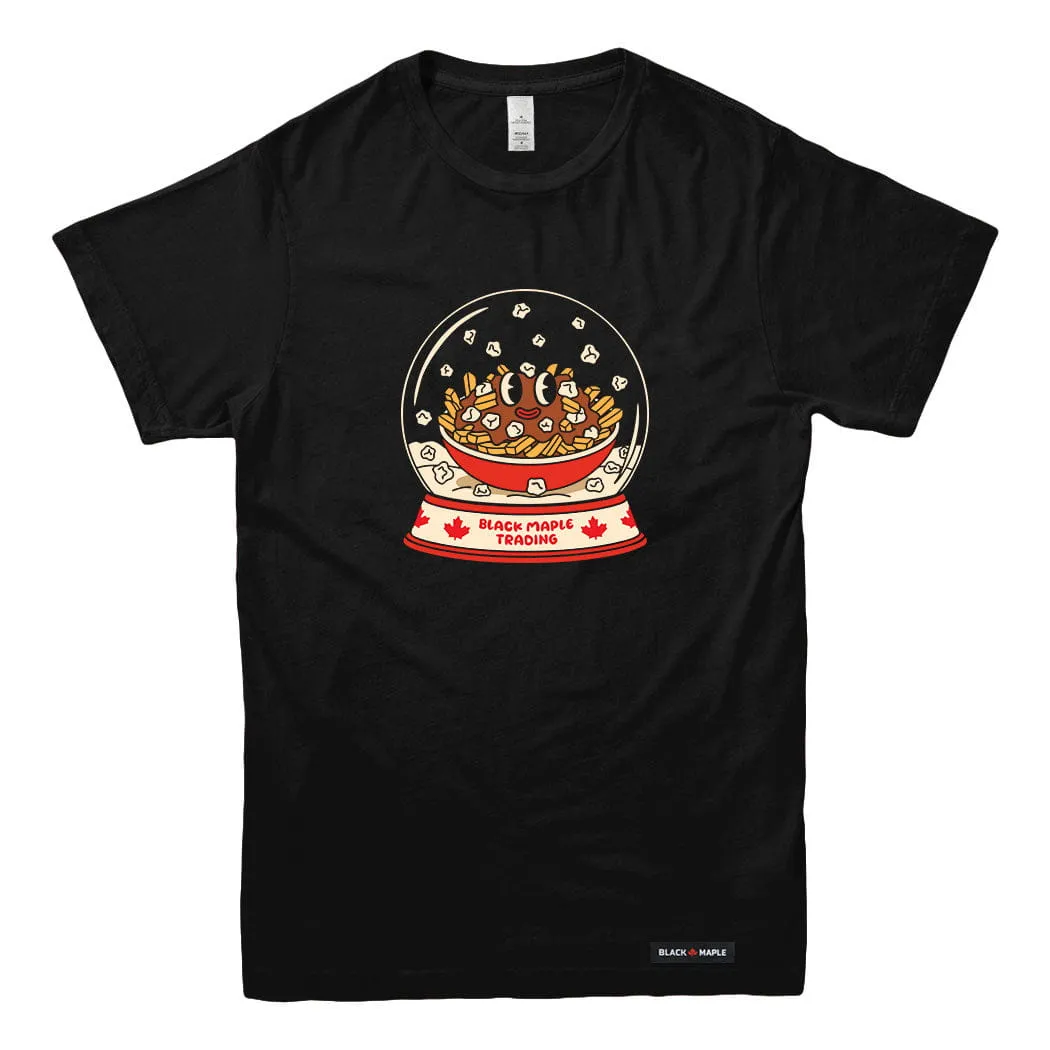 Poutine Snow Globe T-shirt sold by Black Maple Trading product image thumbnail 2
