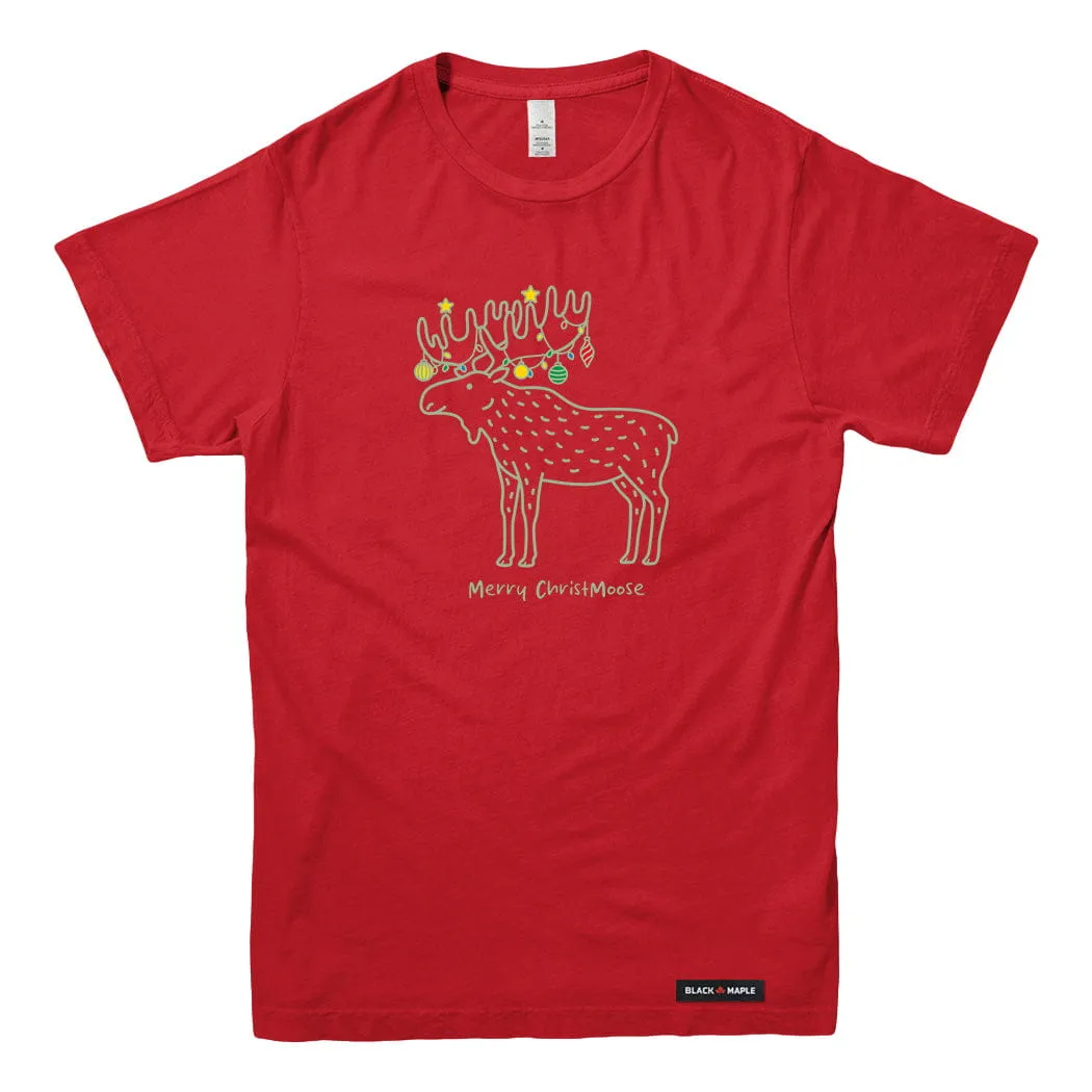 Merry ChristMoose T-shirt sold by Black Maple Trading product image thumbnail 3