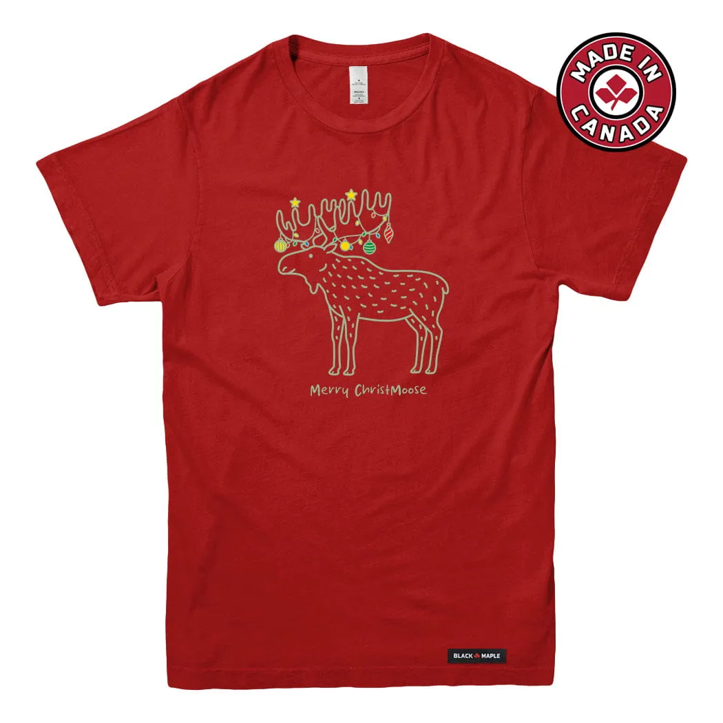 Merry ChristMoose T-shirt sold by Black Maple Trading product image thumbnail 4