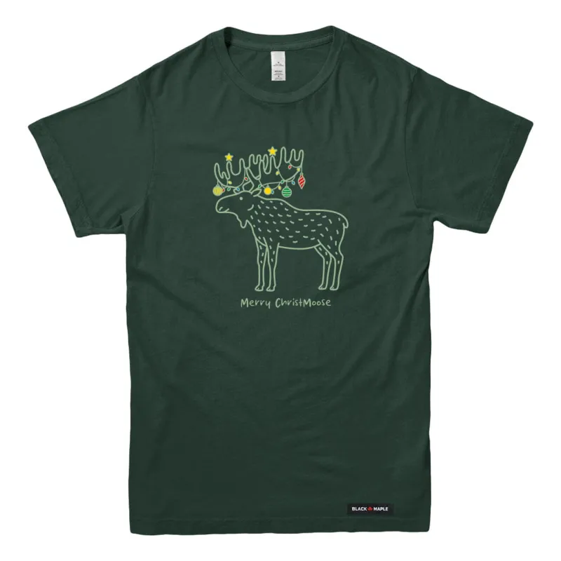 Merry ChristMoose T-shirt sold by Black Maple Trading