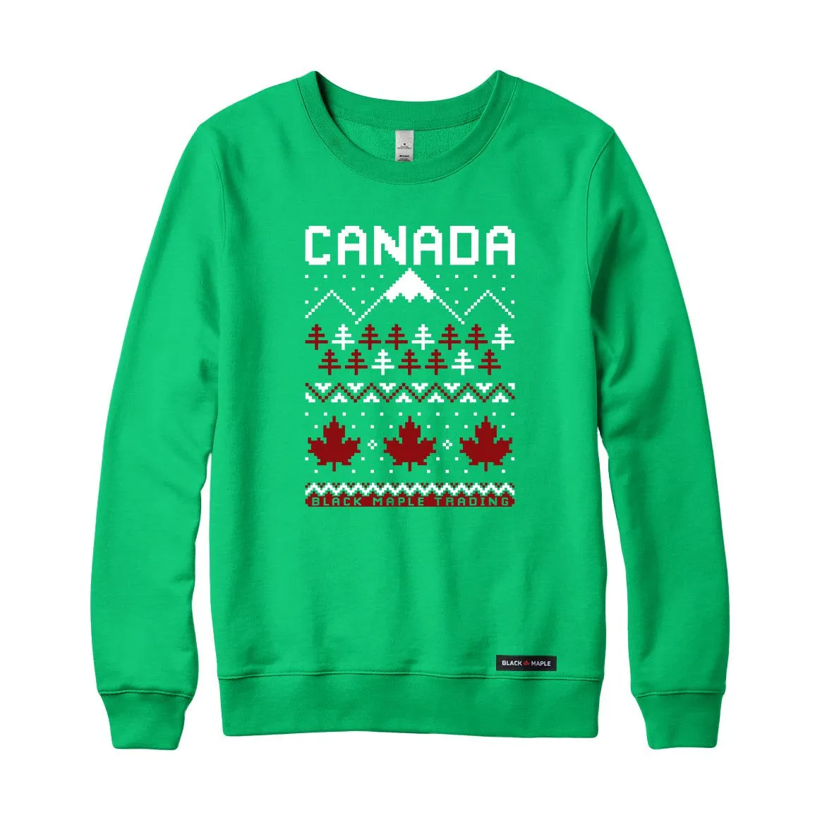 Canada Ugly Knitted Crewneck Sweatshirt sold by Black Maple Trading