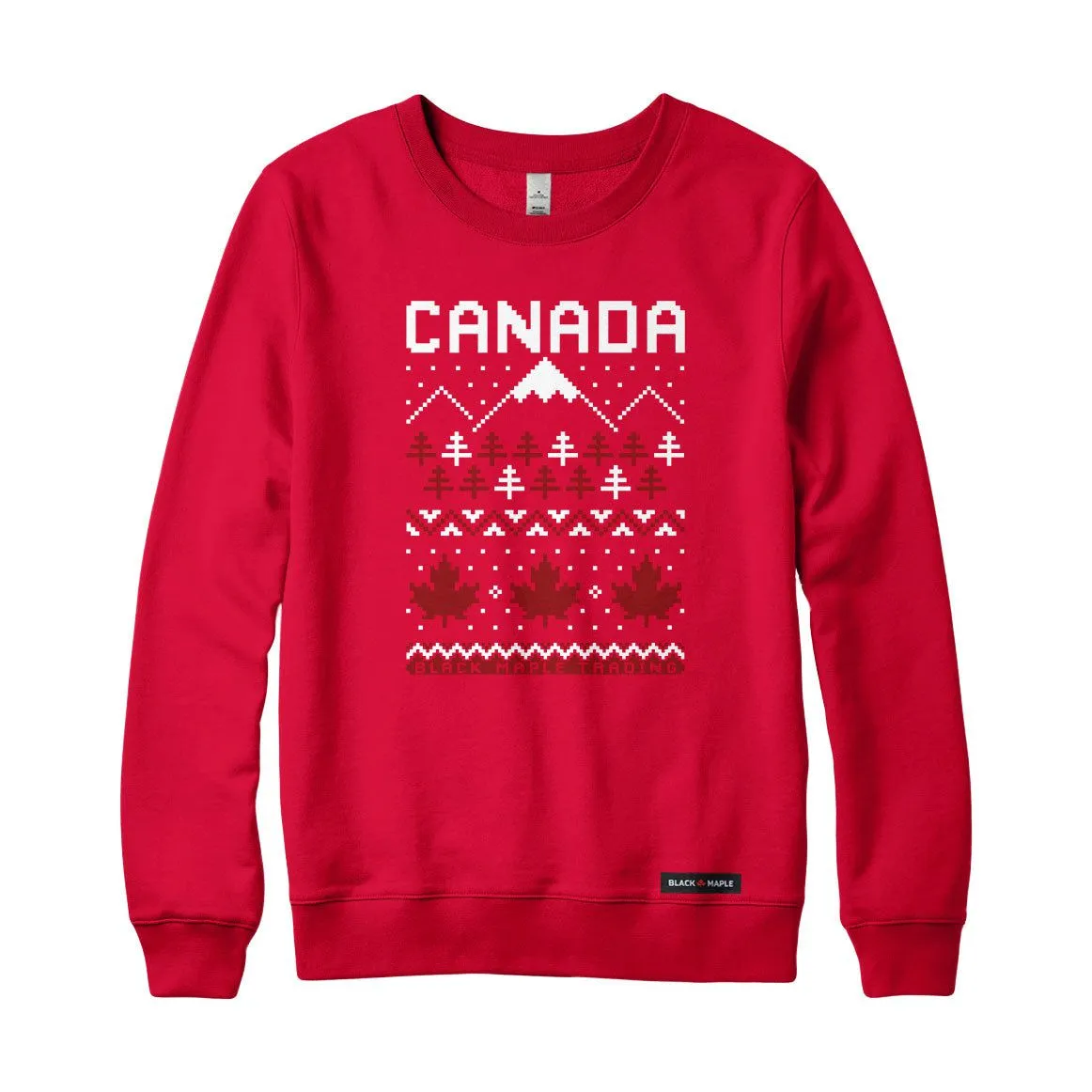 Canada Ugly Knitted Crewneck Sweatshirt sold by Black Maple Trading product image thumbnail 2