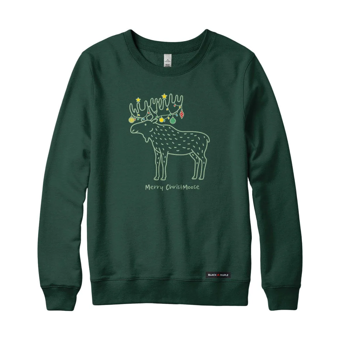 Merry ChristMoose Sweatshirt or Hoodie sold by Black Maple Trading product image thumbnail 3
