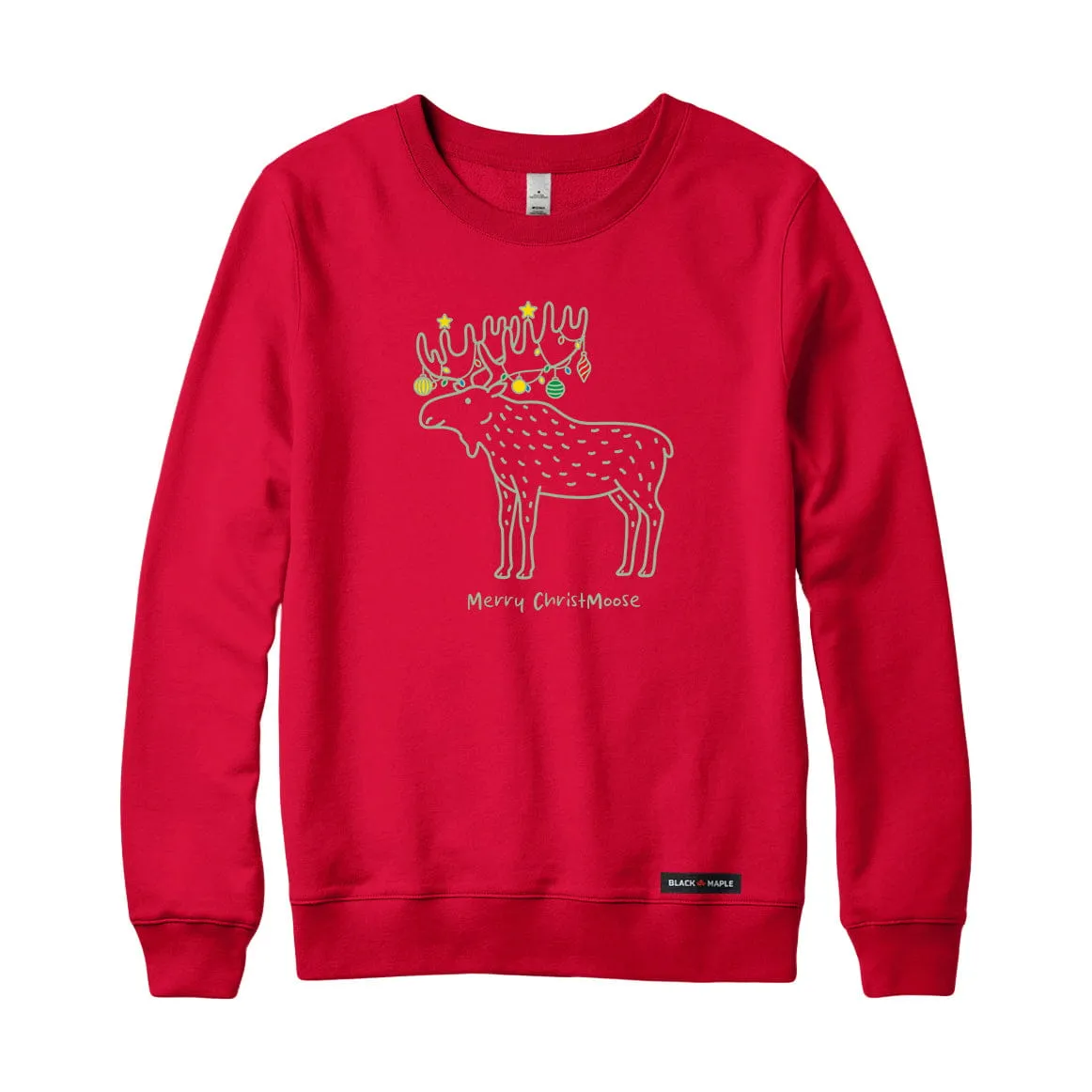 Merry ChristMoose Sweatshirt or Hoodie sold by Black Maple Trading product image thumbnail 2