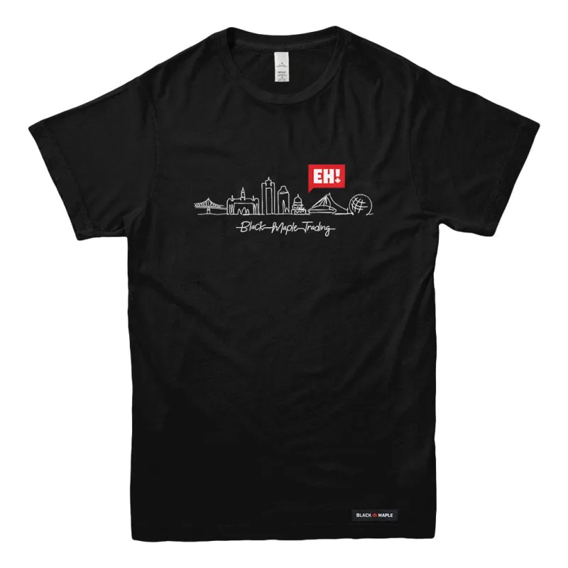 Eh! Montreal Skyline T-shirt sold by Black Maple Trading