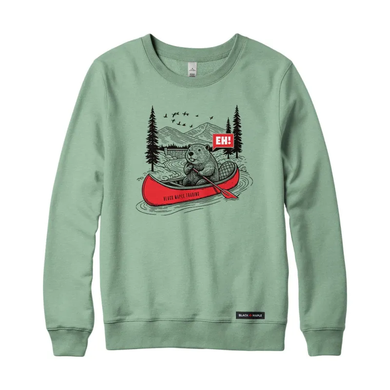 Eh! Beaver Canoe Sweatshirt or Hoodie sold by Black Maple Trading