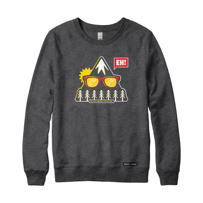 Eh! Canadian Mountain Sweatshirt or Hoodie sold by Black Maple Trading