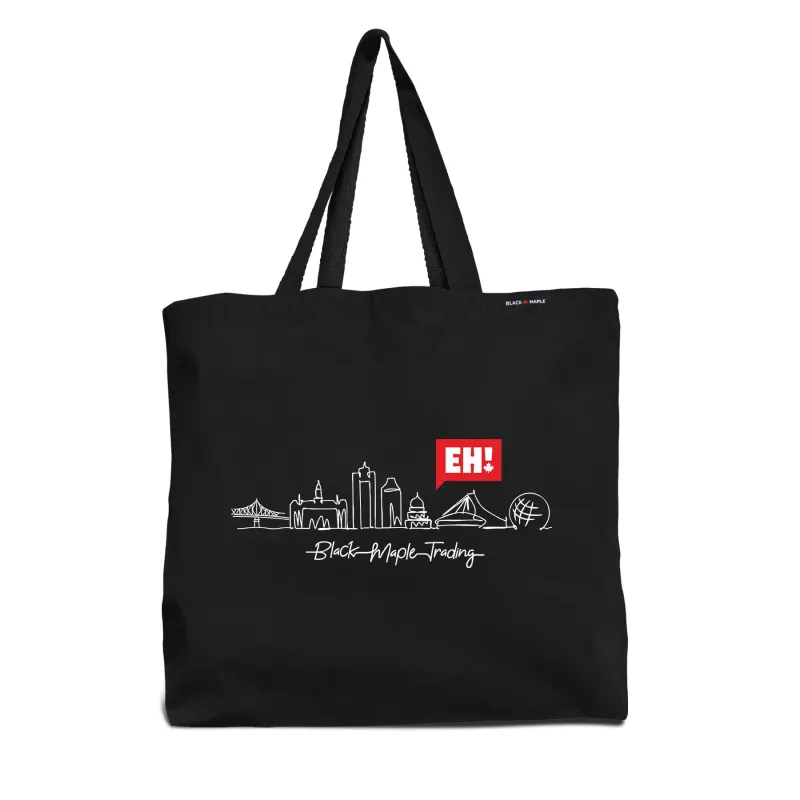 Eh! Montreal Skyline Tote Bag sold by Black Maple Trading