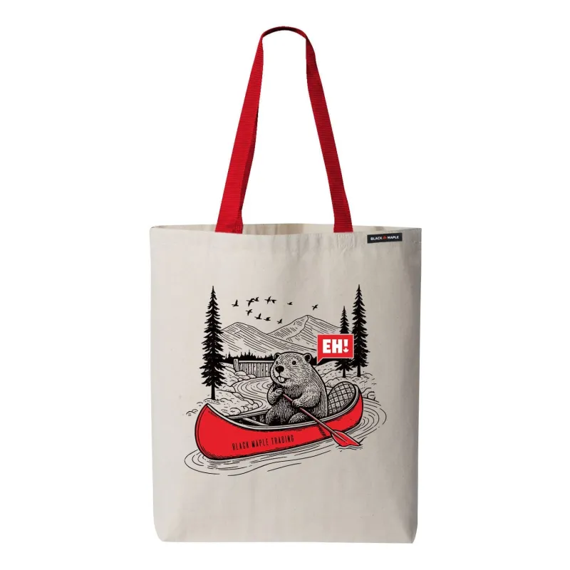 Eh! Beaver Canoe Tote Bag sold by Black Maple Trading