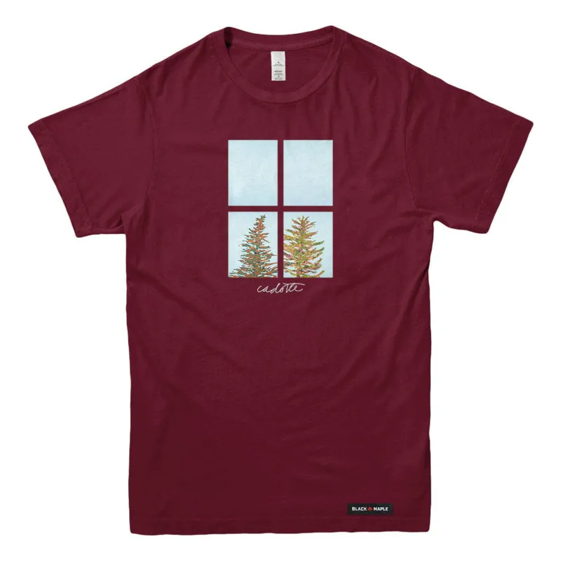 Robert Cadotte Panes of Coniferous 4 T-shirt made by Black Maple Trading