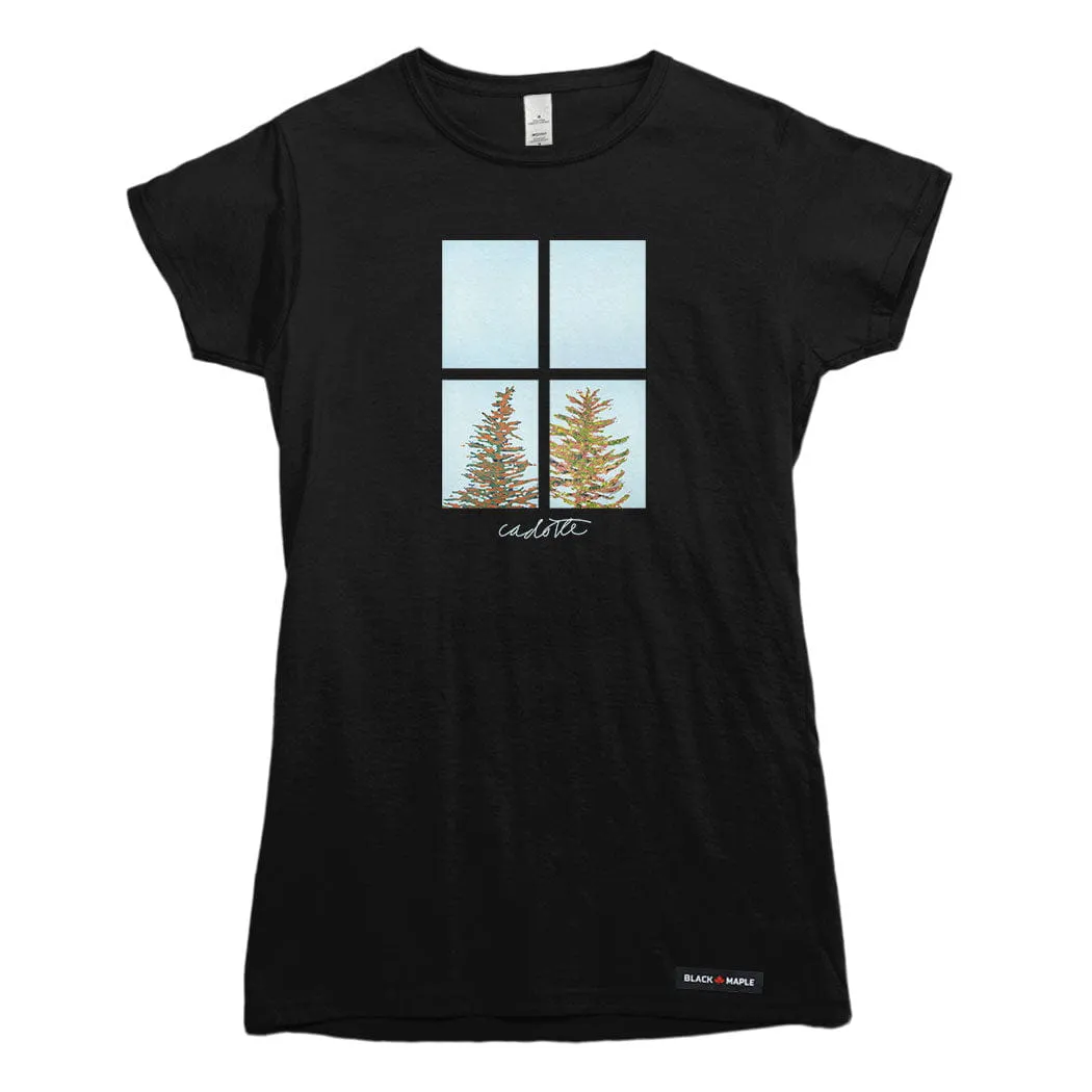 Robert Cadotte Panes of Coniferous 2 T-shirt sold by Black Maple Trading product image thumbnail 3