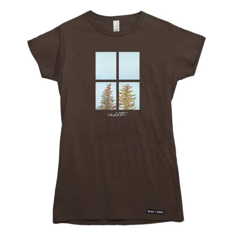 Robert Cadotte Panes of Coniferous 2 T-shirt made by Black Maple Trading