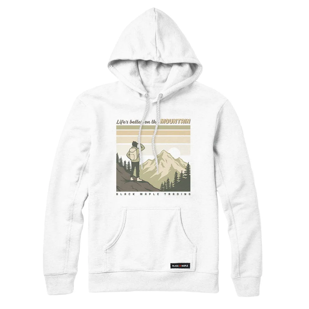 Life's better on the MOUNTAIN Sweatshirt or Hoodie sold by Black Maple Trading product image thumbnail 4