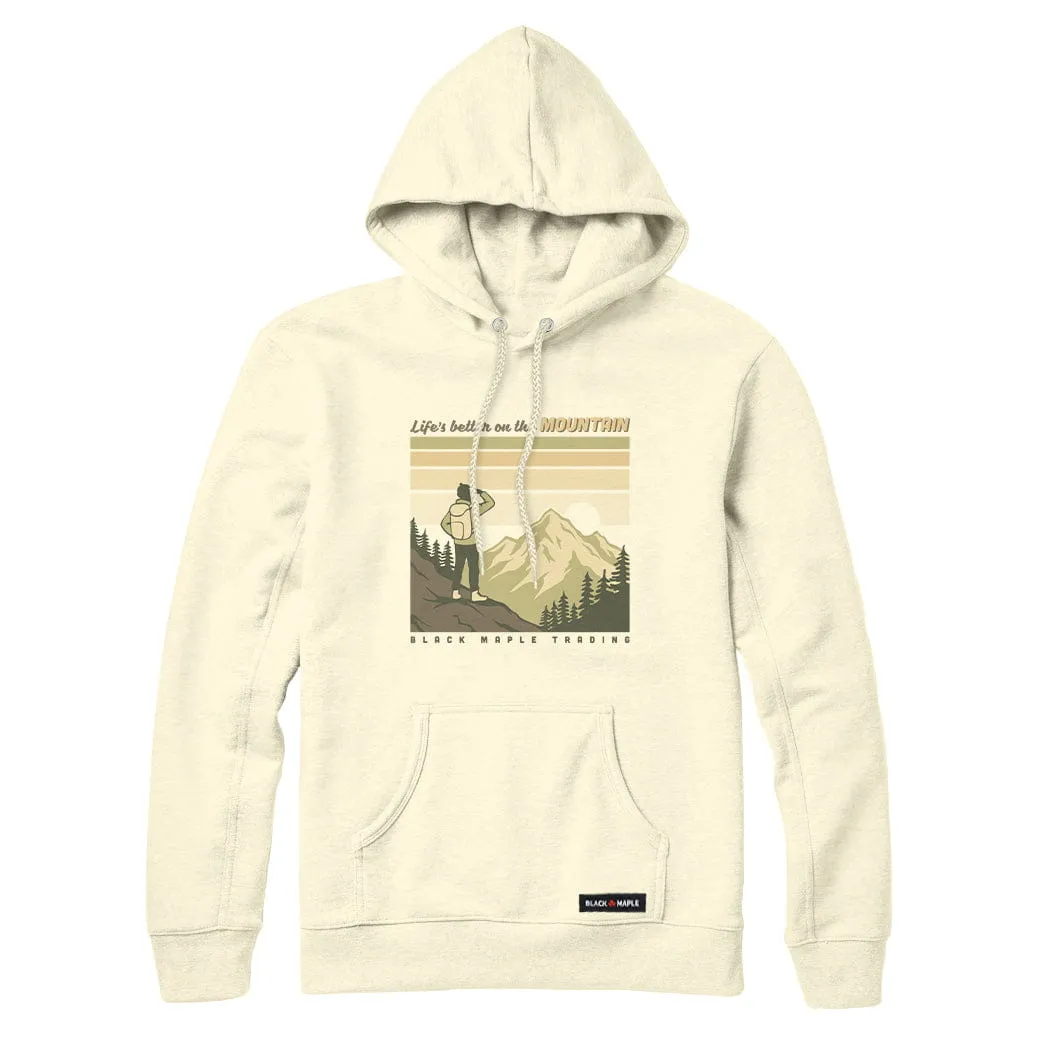 Life's better on the MOUNTAIN Sweatshirt or Hoodie sold by Black Maple Trading product image thumbnail 2