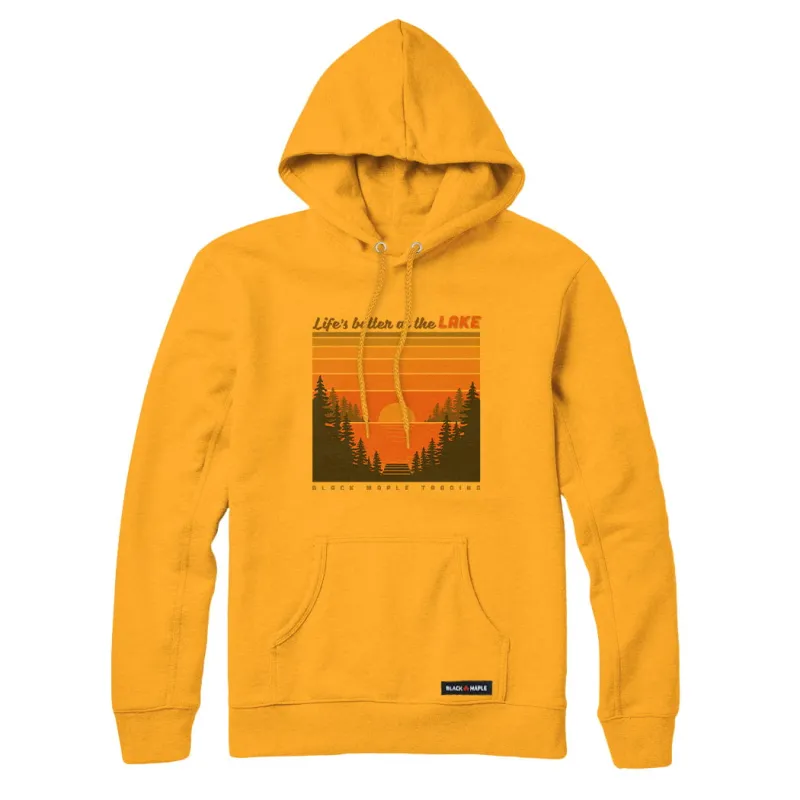 Life's better at the LAKE Sweatshirt or Hoodie made by Black Maple Trading
