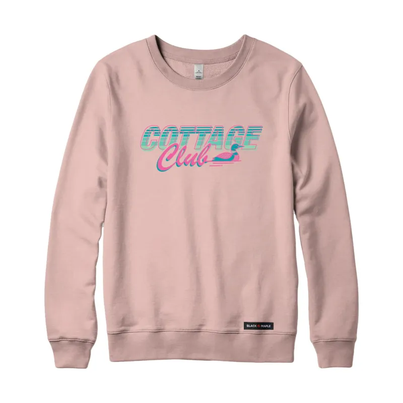 Retro Cottage Club Sweatshirt or Hoodie made by Black Maple Trading