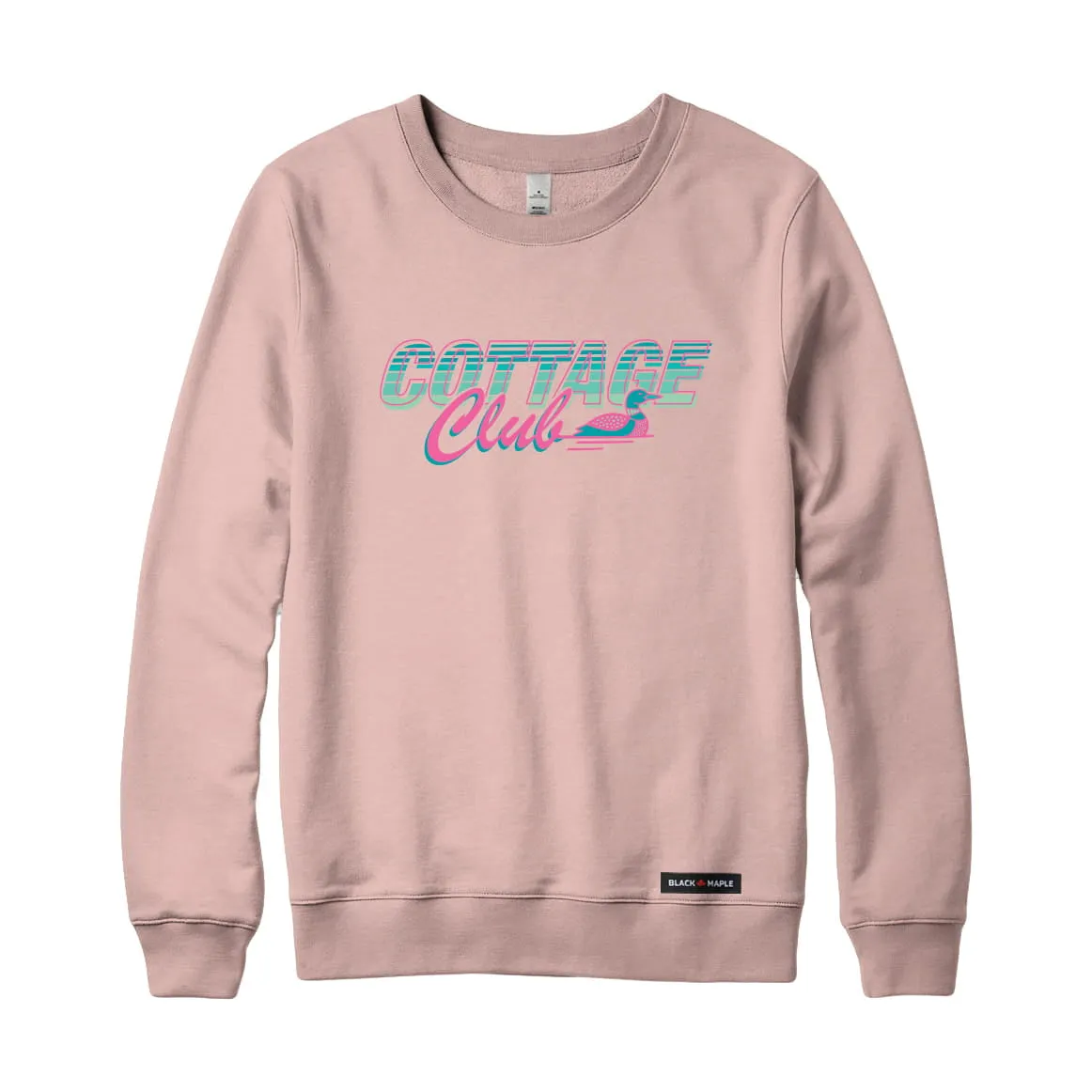Retro Cottage Club Sweatshirt or Hoodie sold by Black Maple Trading