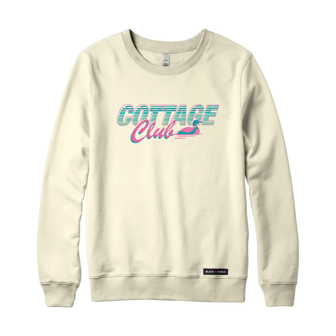 Retro Cottage Club Sweatshirt or Hoodie sold by Black Maple Trading product image thumbnail 3