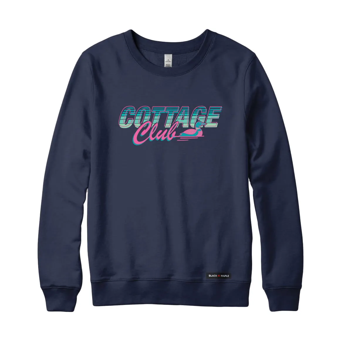 Retro Cottage Club Sweatshirt or Hoodie sold by Black Maple Trading product image thumbnail 4