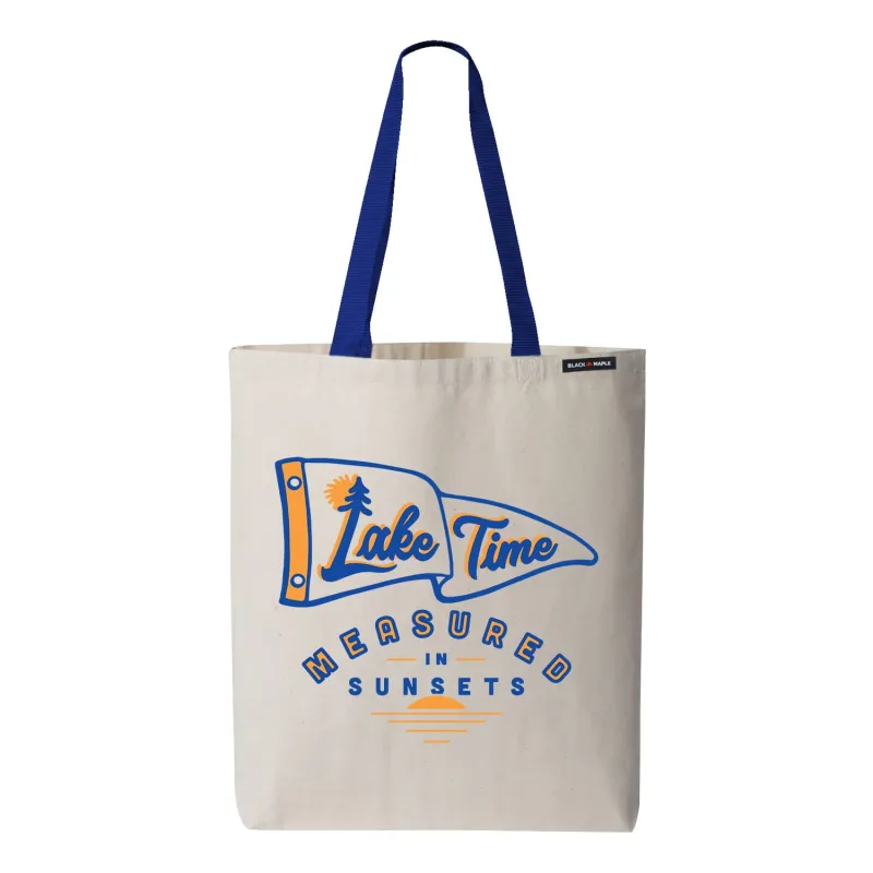 Lake Time Sunsets Tote Bag made by Black Maple Trading
