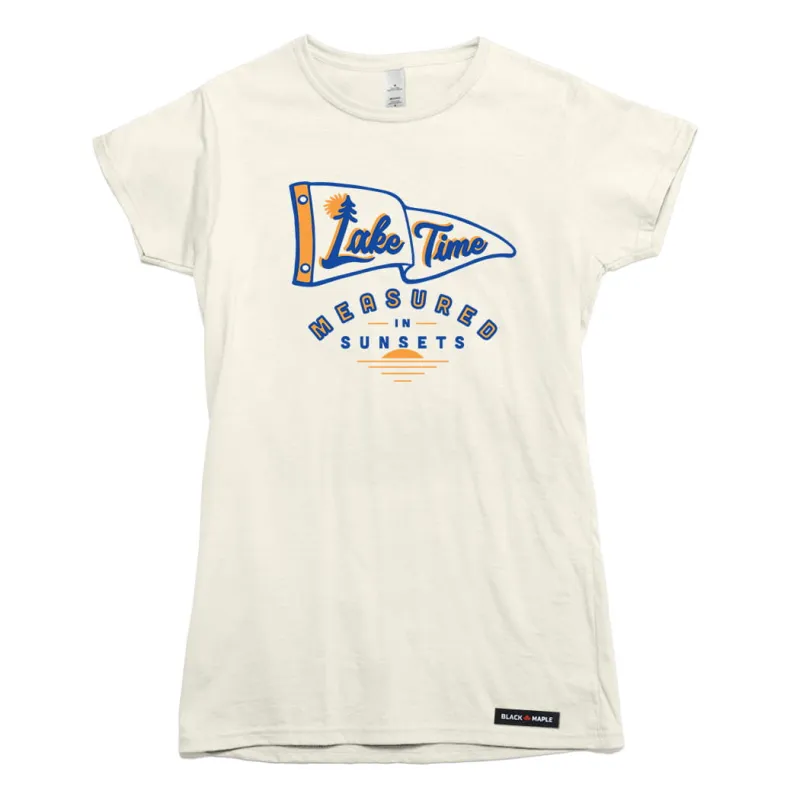 Lake Time Sunsets T-shirt made by Black Maple Trading