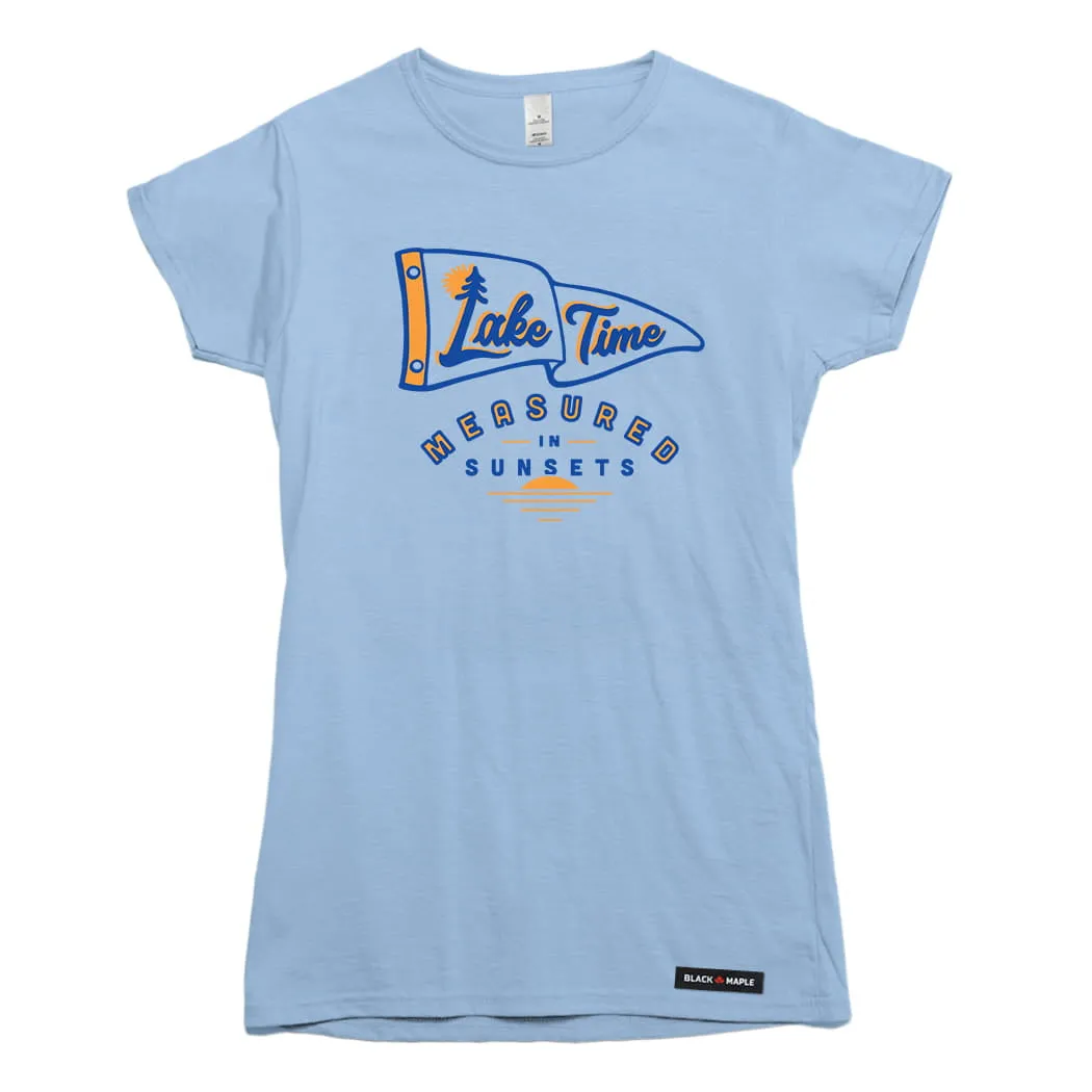 Lake Time Sunsets T-shirt sold by Black Maple Trading product image thumbnail 5