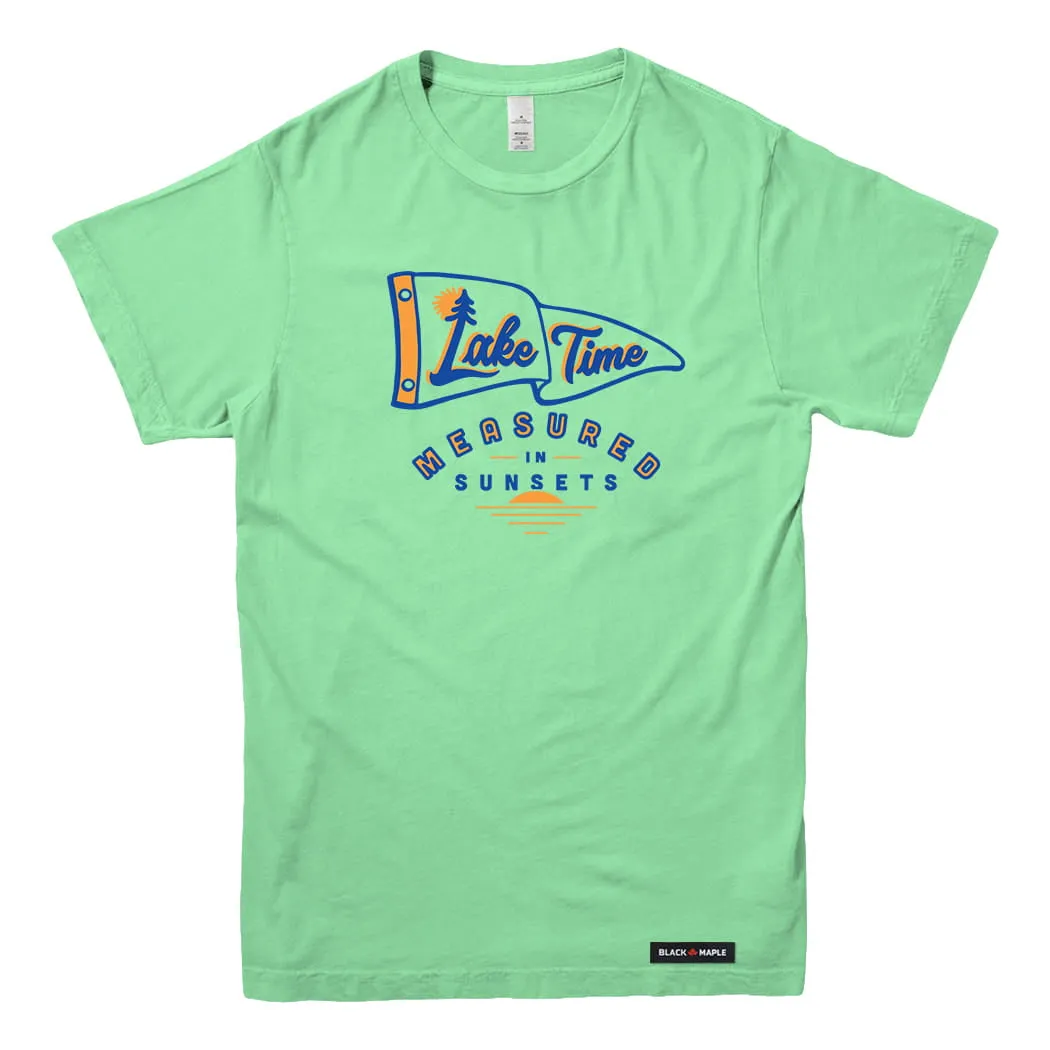 Lake Time Sunsets T-shirt sold by Black Maple Trading product image thumbnail 2