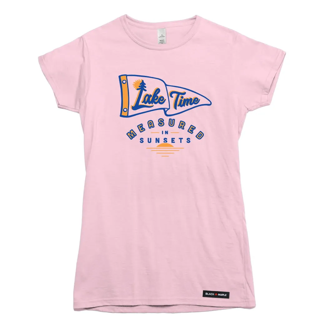 Lake Time Sunsets T-shirt sold by Black Maple Trading product image thumbnail 3