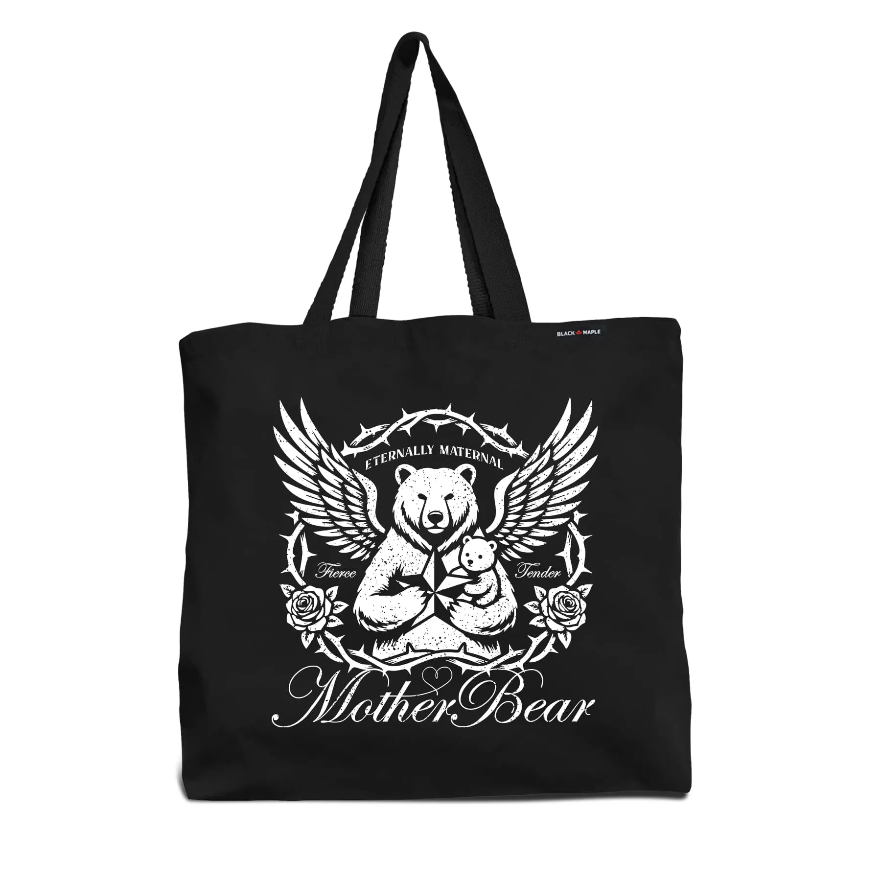 Hardcore Mother Bear Tote Bag sold by Black Maple Trading