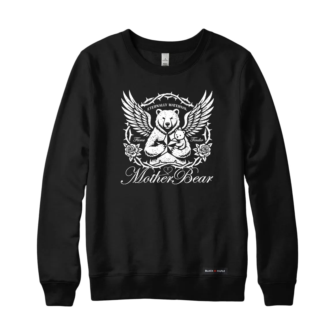 Hardcore Mother Bear Sweatshirt or Hoodie sold by Black Maple Trading product image thumbnail 2