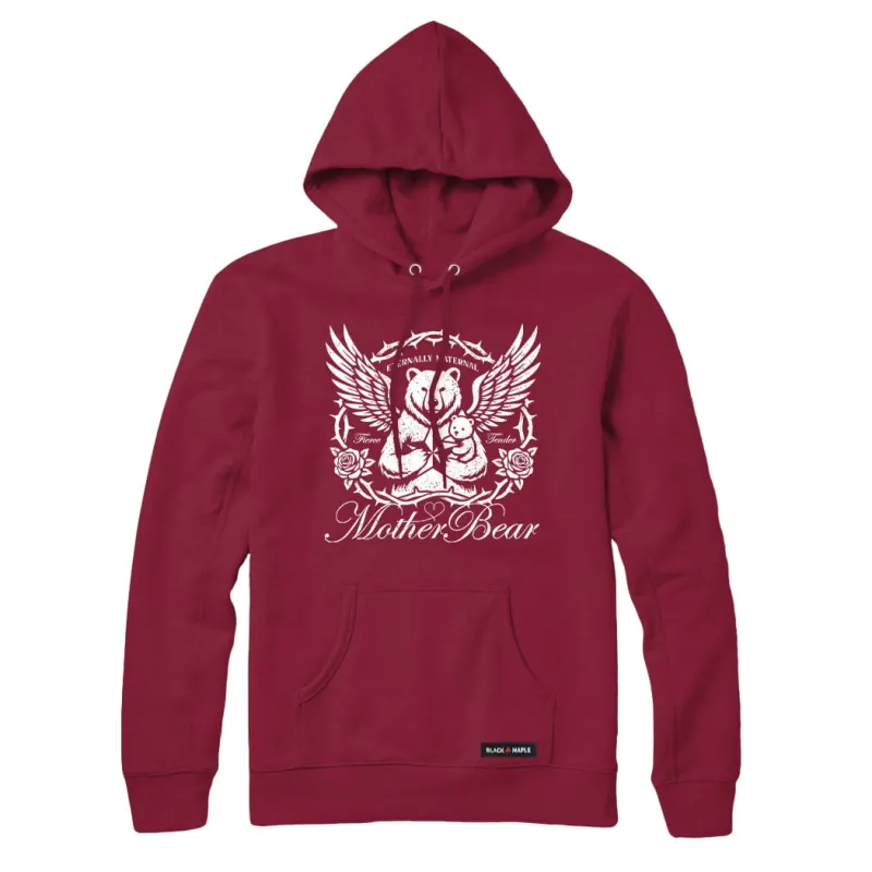 Hardcore Mother Bear Sweatshirt or Hoodie made by Black Maple Trading