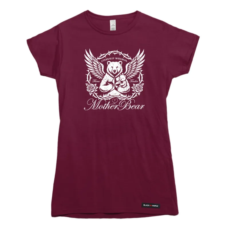 Hardcore Mother Bear T-shirt made by Black Maple Trading