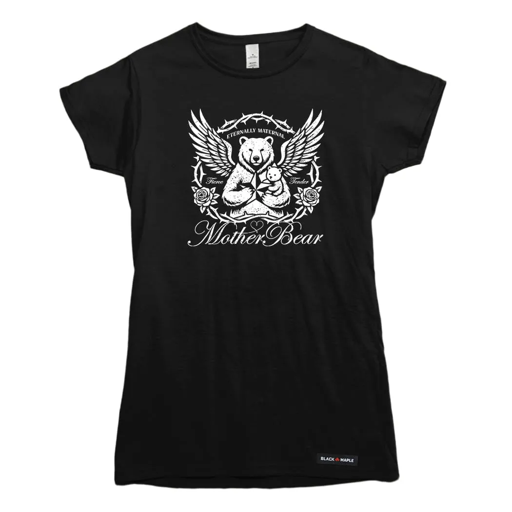 Hardcore Mother Bear T-shirt sold by Black Maple Trading product image thumbnail 3